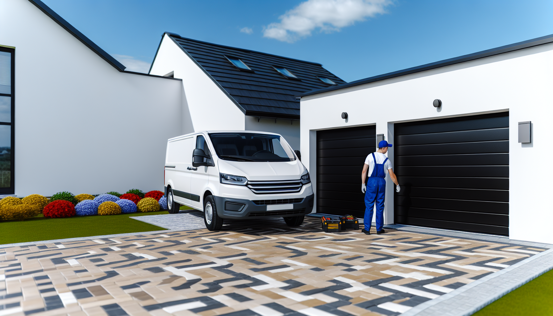 Garage door stuck open creating a security risk for Framingham homeowner